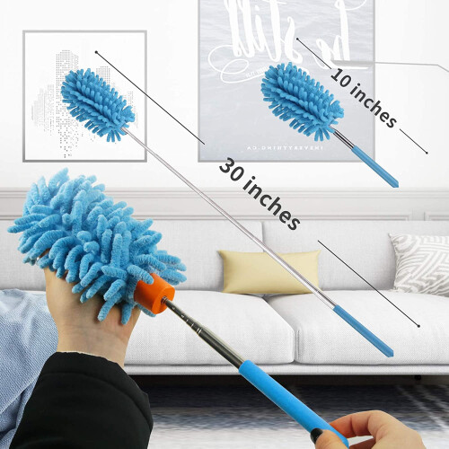 Microfiber Duster with Telescoping Pole, Washable 1