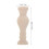 4Pcs Solid Wood Roman Baluster Finials Beige DIY Staircase Post Caps 2