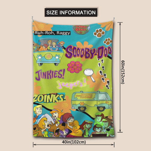 Scooby Doo -seinävaate teini-ikäisille 150x200cm 2