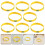12Pièces Bracelets Silicone Pour Supporters Drapeaux Colorés 6