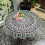 Hand Crochet Cotton Tablecloth Round Beige 2