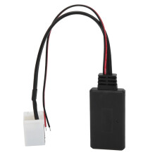 Bluetooth-AUX-Adapter für Autoradio-HiFi-Audio, drahtloses Modul, Bluetooth 4.1, hochwertiges ABS-Material, abwärtskompatibel, Bluetooth Plug & Play