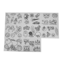 Folhas termorretráteis para artesanato com estampas fofas de animais, ideais para criar chaveiros, pingentes e decorações criativas. Fáceis de
