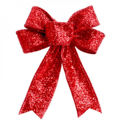 Christmas Decorative Bows for Wreath 3 Pack Red Silver Gold 1