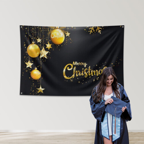 New Year Backdrop Banner 4x6 FT Polyester Photo Booth 1