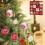 Christmas Hanging Balls White Red 42 Pcs 5
