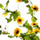 Sunflower LED String Lights 2m 20 Bulbs Yellow 2