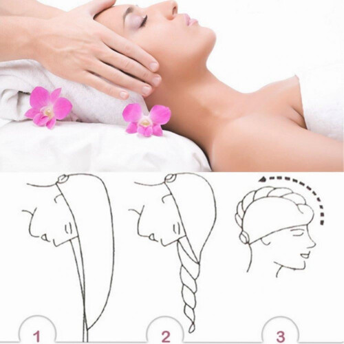 Women's Soft Bath Wrap Set with Adjustable Hair Turban 2