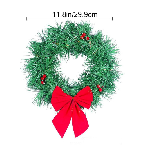Car Christmas Wreath with LED Lights 30cm 2