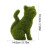 YSJZBS Hjem Flocking Hunde Topiary Dekorasjon 1 stk 2
