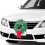 Car Christmas Wreath with LED Lights 30cm 5