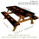 3-Piece Outdoor Table & Bench Cover Set with Elastic Edges 2