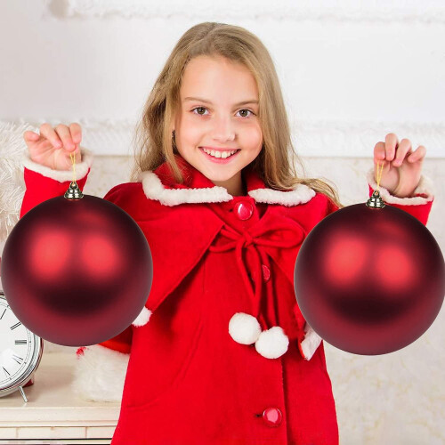 Gold Christmas Tree Ornament Ball, 7.08 in, Shatterproof 1