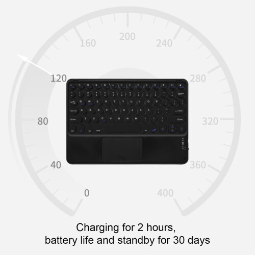 Ασύρματο πληκτρολόγιο Bluetooth Touchpad, εργονομική μαγνητική στήριξη, αθόρυβη 2