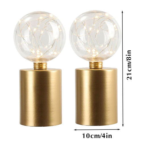 2 Table Lamp Battery Powered 20cm Cordless Lamp 2