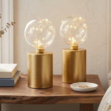 2 Table Lamp Battery Powered 20cm Cordless Lamp