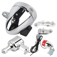 Motorisiertes Fahrrad-Scheinwerfer- und Rücklicht-Set mit Reibungsgenerator und Dynamofunktion, hohe Helligkeit, universelle Passform,