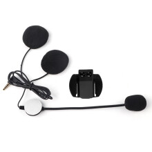 Bluetooth-Intercom-Zubehör für Motorradhelme: Headset-Mikrofon, Kopfhörerclip, Upgrade-Bügelmikrofon mit 3,5-mm-Stereo-Klinkenstecker