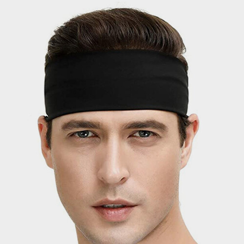 Bandeau De Sport Élastique Noir Pour Absorbant Sueur 2