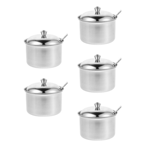 5Pièces Boîtes De Conservation Argent Multifonction Pour Épices 1