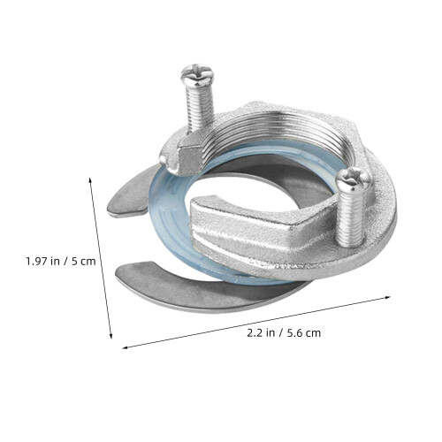 4Ensembles Accessoires Fixation Robinet Inox Haute Stabilité Argent 1