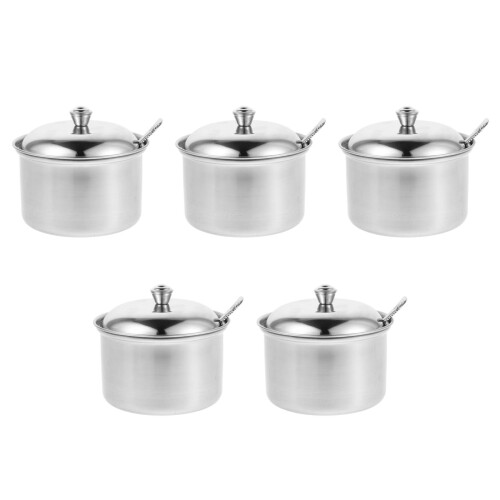 5Pièces Boîtes De Conservation Argent Multifonction Pour Épices 2