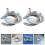 4Ensembles Accessoires Fixation Robinet Inox Haute Stabilité Argent 6