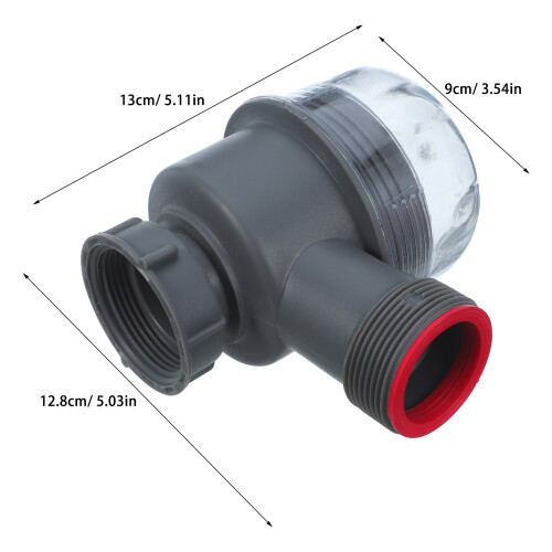 1Siphon Noir Cuisine Évier Avec Connecteur Rapide 1