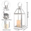 Stainless Steel Candle Lantern 34cm Candle Holders 4