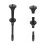 Embout Plastique Noir Pour 6