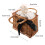 Handcrafted Brown Wicker Handbag with Square Structure for Home 2