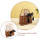 Handcrafted Brown Wicker Handbag with Square Structure for Home 6