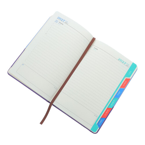Blue 2027 Academic Schedule Planner A5 Daily Plan Notebook