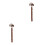 2Pcs Metal Bookmarks Design Dual Function Ruler Tool 2