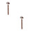 2Pcs Metal Bookmarks Design Dual Function Ruler Tool 3