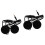 2St Motorfiets Headset Zwart Met Microfoon Winddicht Stereo Geluid 3