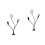 2Sets Verstelbare Zwarte Ringlamp Met Clip Live Stream En 4