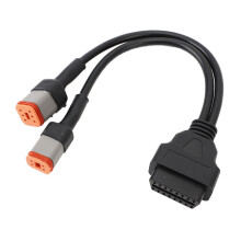 Cable OBD2 para motocicleta, adaptador de diagnóstico de 16 pines a 4 pines y 6 pines con protocolo CAN-Bus, materiales de alta calidad, datos en