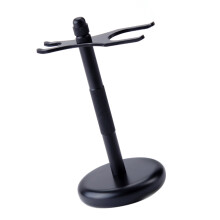 Sturdy Alloy Shaving Brush Stand For Bathroom Storage-Black