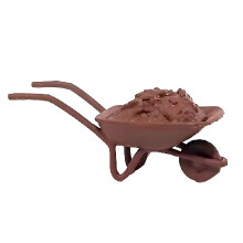Tiny 1:64 Resin Construction Crews Miniature-Wheelbarrow
