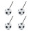 4Pcs Football Themed Plastic Drinking Cups 450ml Each Practical 1