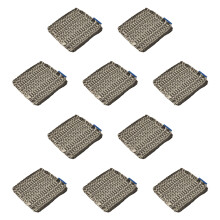 Stylish Cotton Fabric Coaster in Checkered Design-Gray 10