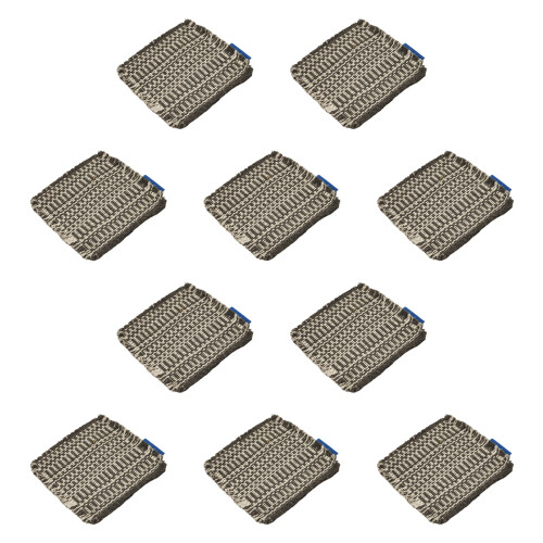 Stylish Cotton Fabric Coaster in Checkered Design-Gray 10