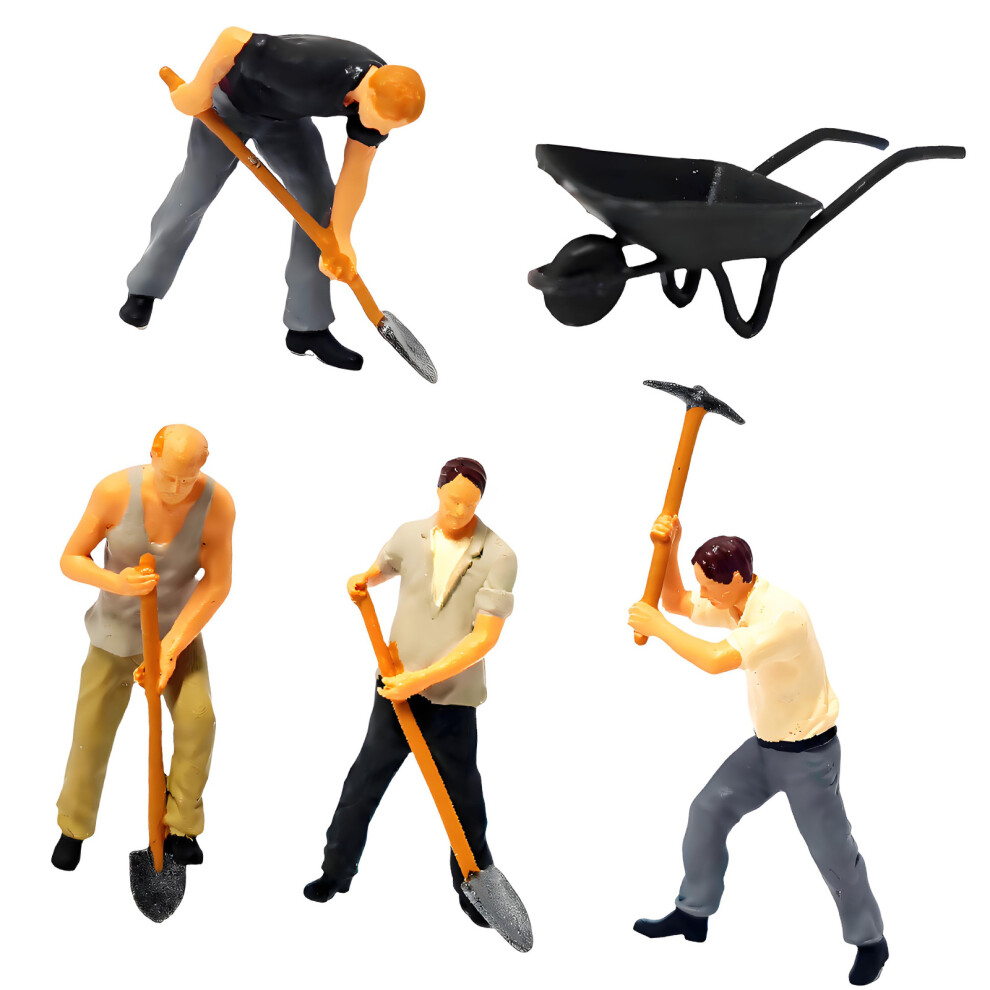 Tiny Construction Worker Figures Digging Road 1:64 Scale-Suit 7695000980624