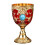 Elegant Metal Drinking Cup Embossed Butterfly Mini Goblet-Red 1