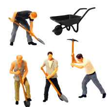 Realistic Mini Construction Worker Digging Scene In 1:64-Suit