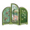 Retro Mini Kamerscherm 3 Panel Divider Feng Shui-PFXFB029 1