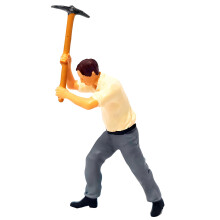 1:64 Scale Miniature Construction Worker Digging Treasure-612