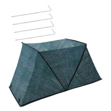 Foldable Plant Protective Net Raised Bed with Ground-Green