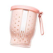 Tasse à fruits de qualité alimentaire, avec trous de-Rose